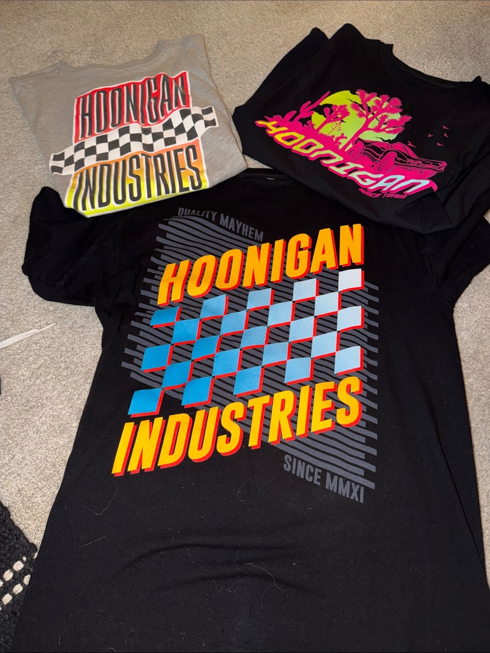 Hoonigan Industries men’s hoonigan Graphic Tee - Bold Racing Design